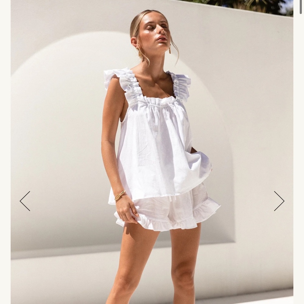 Piyama, white pj set